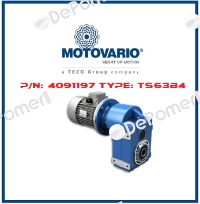 P/N: 4091197 Type: TS63B4 Motovario