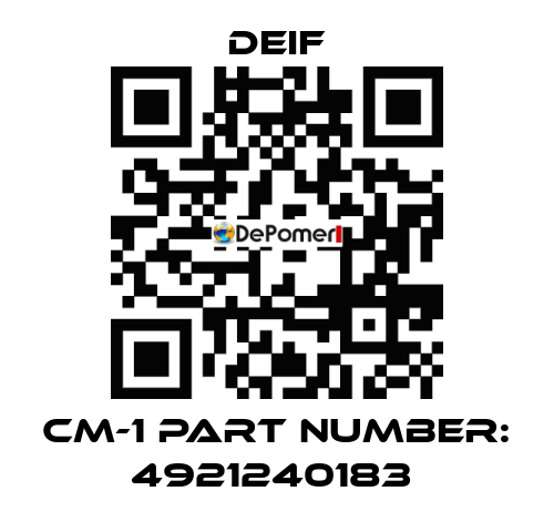 CM-1 part number: 4921240183  Deif