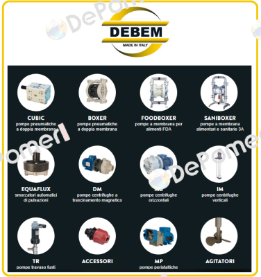 Pos. 12 INTERNAL DIAPHRAGM HYTREL  Debem