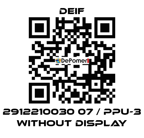 2912210030 07 / PPU-3 without display Deif