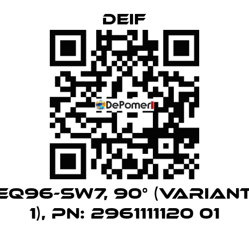 EQ96-sw7, 90° (Variant 1), PN: 2961111120 01 Deif