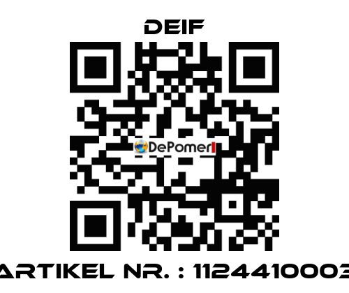 Artikel Nr. : 1124410003 Deif