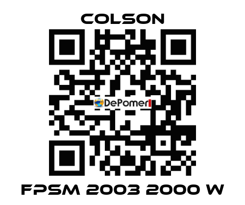 FPSM 2003 2000 W Colson