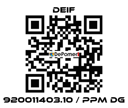 920011403.10 / PPM DG Deif