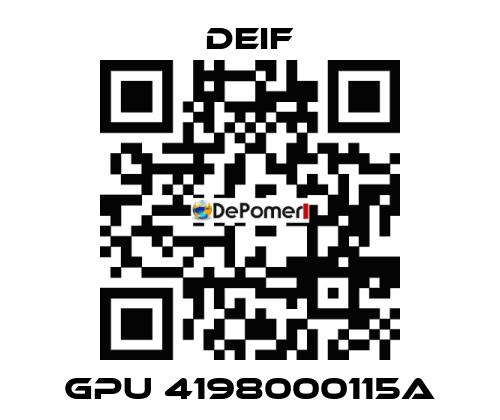 GPU 4198000115A Deif