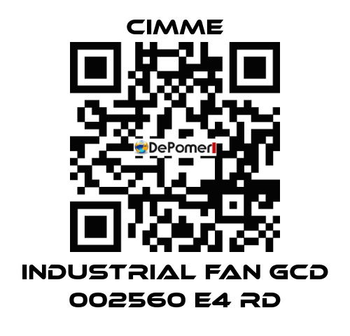 Industrial Fan GCD 002560 E4 RD Cimme