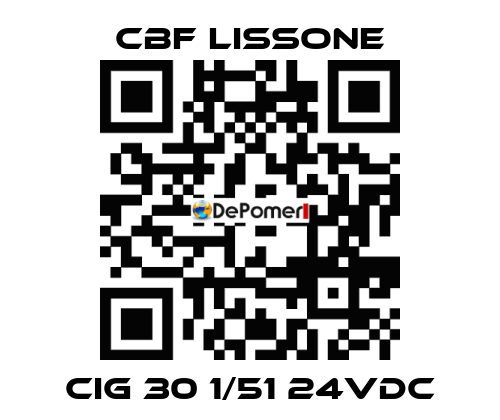 CIG 30 1/51 24VDC CBF LISSONE