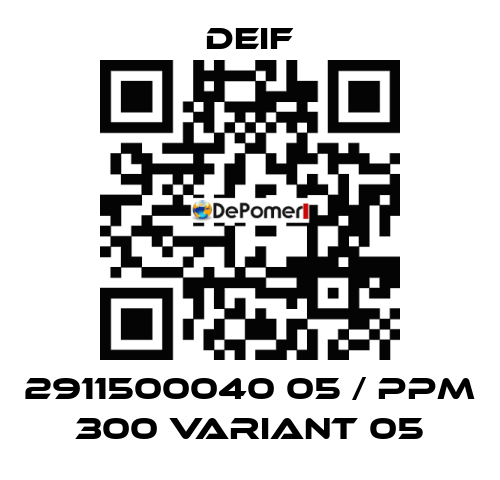 2911500040 05 / PPM 300 Variant 05 Deif