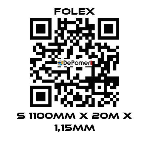 S 1100mm x 20m x 1,15mm Folex