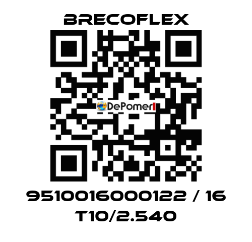 9510016000122 / 16 T10/2.540 Brecoflex