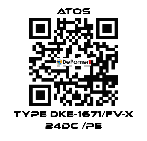 Type DKE-1671/FV-X 24DC /PE Atos