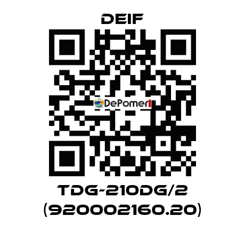 TDG-210DG/2 (920002160.20) Deif