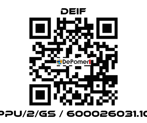 PPU/2/GS / 600026031.10 Deif