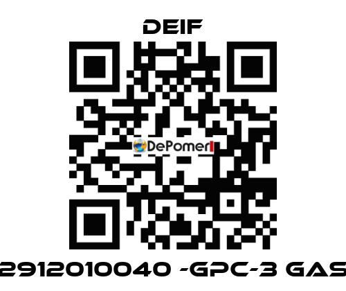 2912010040 -GPC-3 Gas Deif