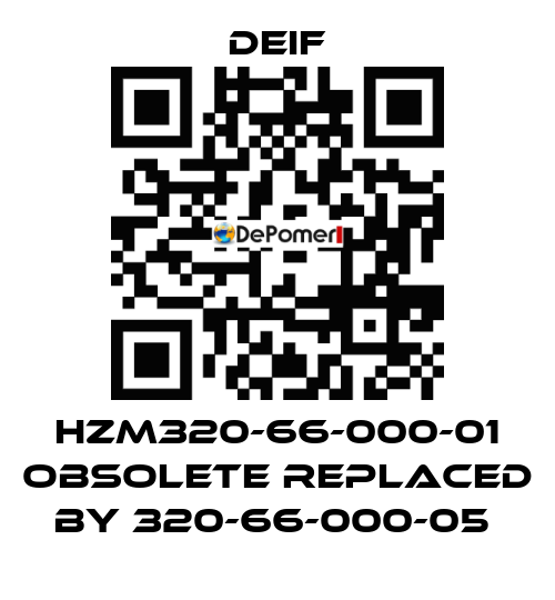 HZM320-66-000-01 obsolete replaced by 320-66-000-05  Deif