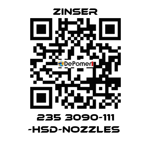 235 3090-111 -HSD-nozzles  Zinser