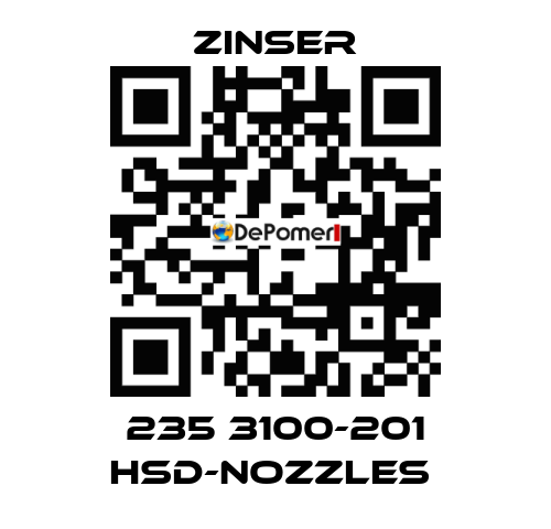 235 3100-201 HSD-nozzles  Zinser