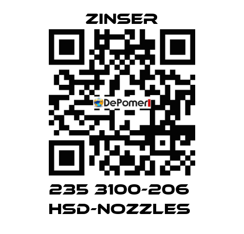 235 3100-206  HSD-nozzles  Zinser