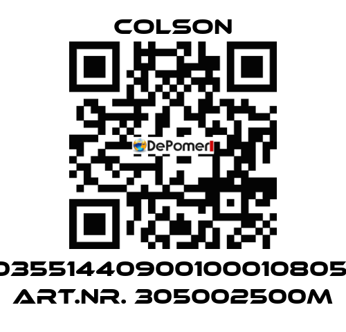 03551440900100010805  ART.NR. 305002500M Colson