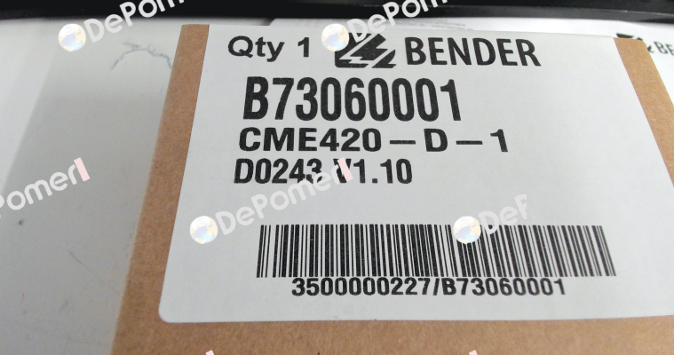 p/n: B73060001, Type: CME420-D-1 Bender