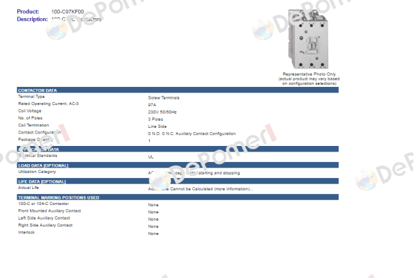 100-C97KF00 Allen Bradley (Rockwell)