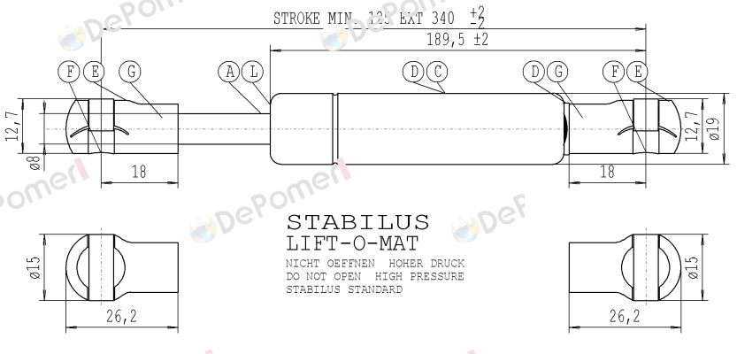 101851/450N Stabilus