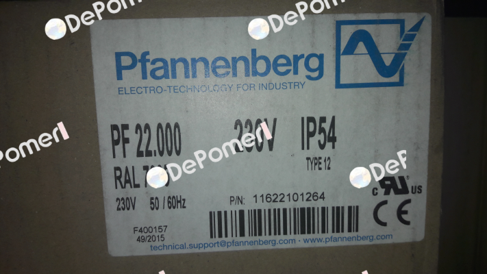 PF22.000 OEM- alternative 11622101055/ PF22.000  Pfannenberg