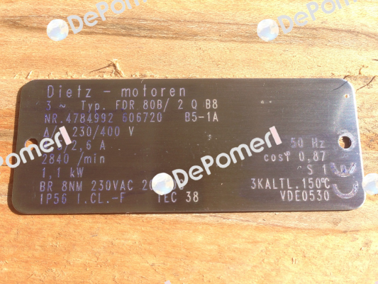 FDR 80B/ 2 Q B8 obsolete // OEM  Dietz-Motoren