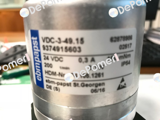 VDC-3-49.15, 9374915603 - OEM   EBM Papst