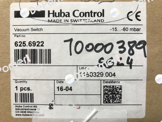 625.6922 OEM Huba Control