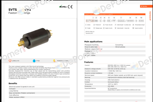 SVTS B 01-S-A-02/00-0000/0000-ST-000 Servotecnica