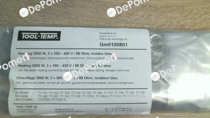 GM0100801 Tool-Temp