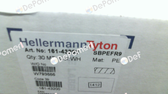 p/n: 161-43200; Type: SBPEFR9 Hellermann Tyton