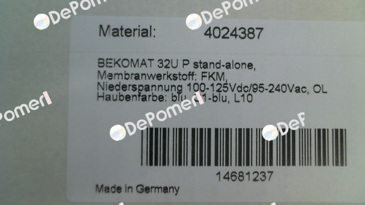 BEKOMAT 32U P Beko