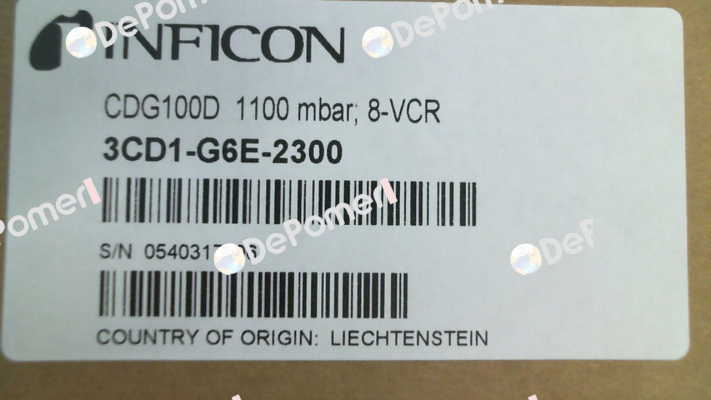 CDG100D, Nr. 3CD1-G6E-2300 Inficon