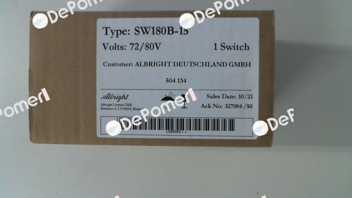 SW180B-15 72-80V INT Albright