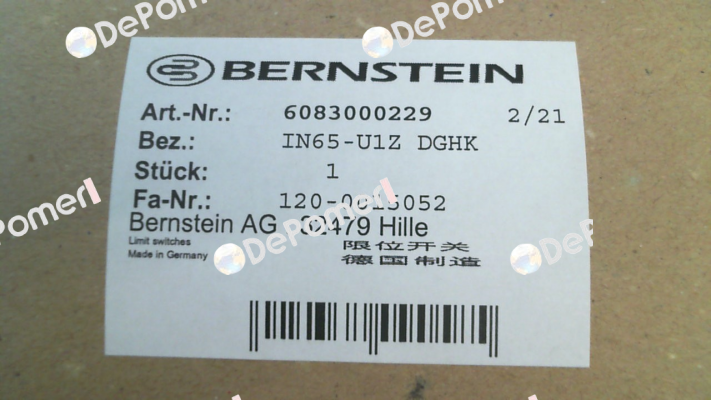 6083000229 \ IN65-U1Z DGHK Bernstein