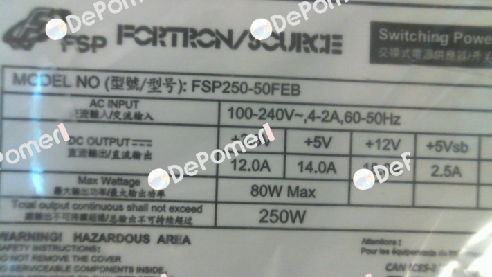 9PA250FK08 / FSP250-50FEB Fsp