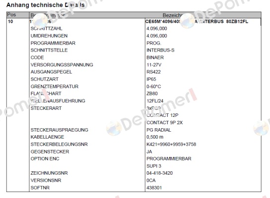 110-03160 TR Electronic