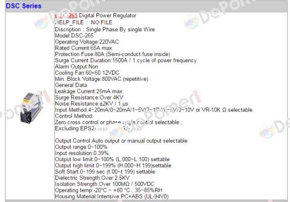 DSC-265 - (AC220V) Fotek