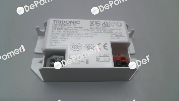 87500578 / LC 10W 500mA fixC C SNC Tridonic