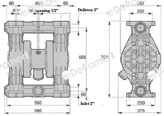 CENTRAL BODY FOR PUMP 502  Debem