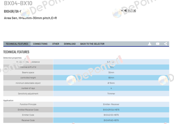 BX04SR/0A-HB79 Micro Detectors / Diell