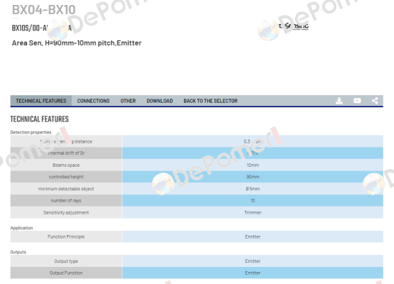 BX10S/00-ABVE806A Micro Detectors / Diell