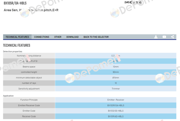 BX10SR/0A-HBLS Micro Detectors / Diell