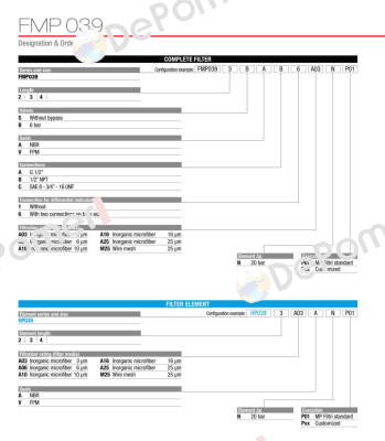 FMP-039-2-S-V-A-6-M25-N-P01 MP Filtri