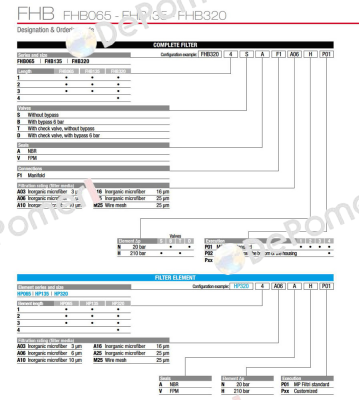 FHB-065-1-B-A-F1-A03-N-P01 MP Filtri