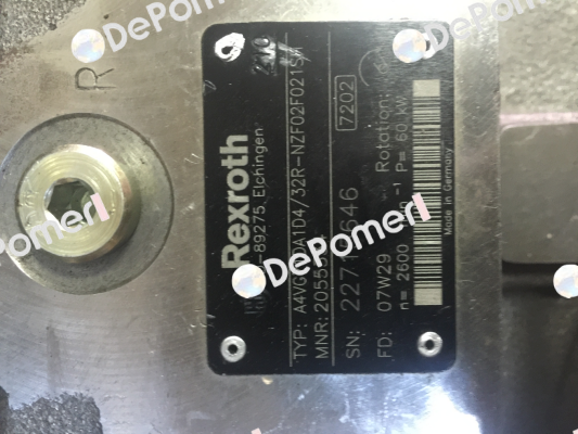 A4VG71DA1D4/32R-NZF02F021SH  Rexroth