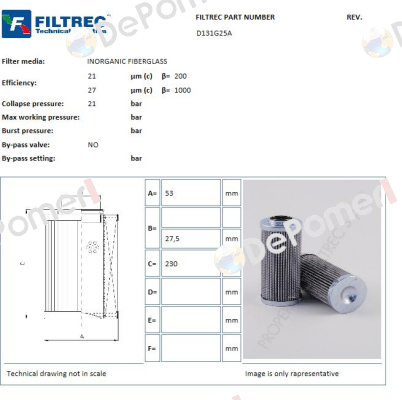 D131G25A Filtrec