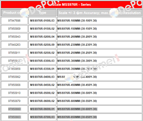 MSS976R-600MM (30-600Y-30) Magnescale